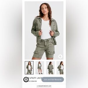 DEAR JOHN DENIM | Jacket | Sz S. Dear John Utility Olive Hunter Green Jacket